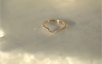 Curved Contour Diamond Eternity Wedding Band